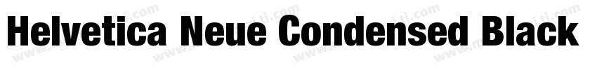 Helvetica Neue Condensed Black Ital字体转换
